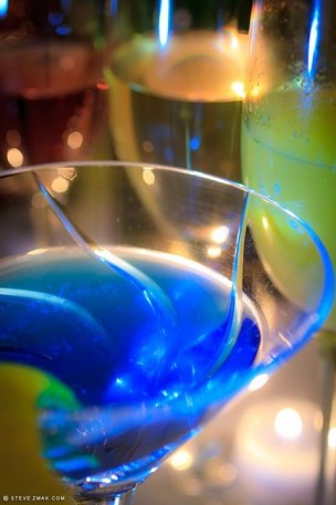 Blue Crush champagne cocktail